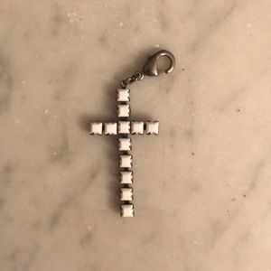 Sabika White Cross Pendant
